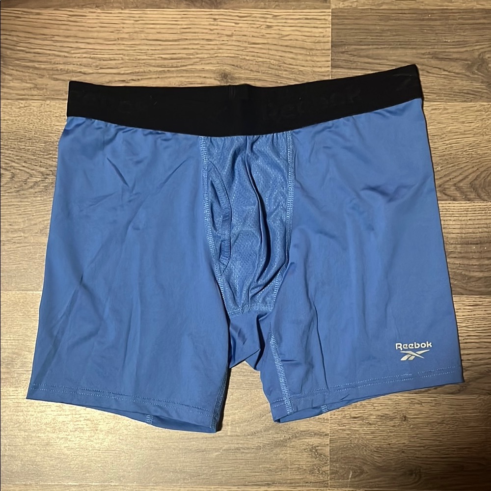 Reebok Blue and Black Performance Boxer Briefs